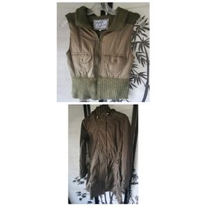 Rain coat, vest,  rain jacket with hoodie, snow